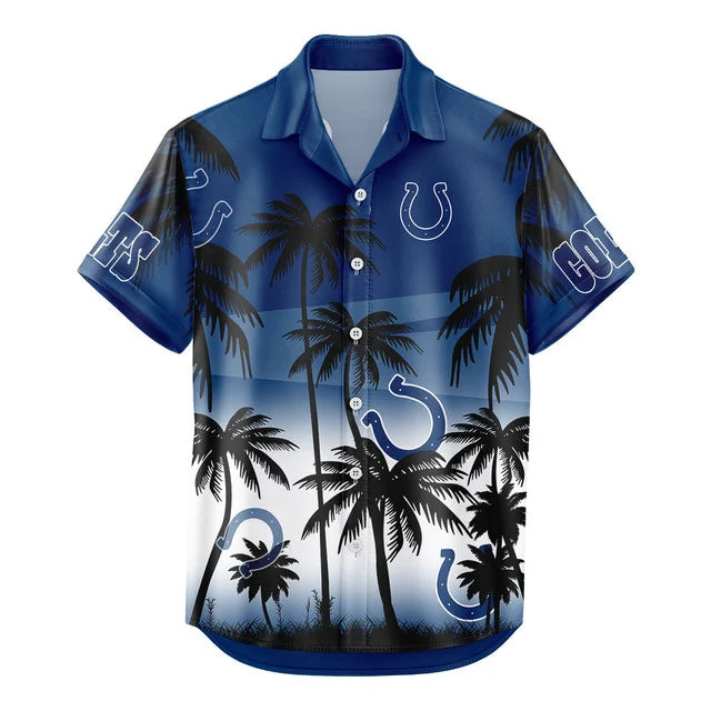 [SPECIAL OFFER] NEW CUSTOMIZED NFL17 IDC INDIANAPOLIS COLTS UNISEX HAWAIIAN SHIRT & SHORTS SET