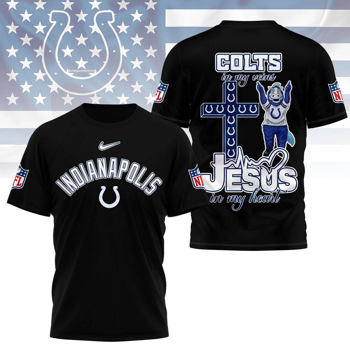 [SPECIAL OFFER] NEW CUSTOMIZED NFL17 IDC INDIANAPOLIS COLTS T-SHIRT | MULTIPLE COLORS AVAILABLE