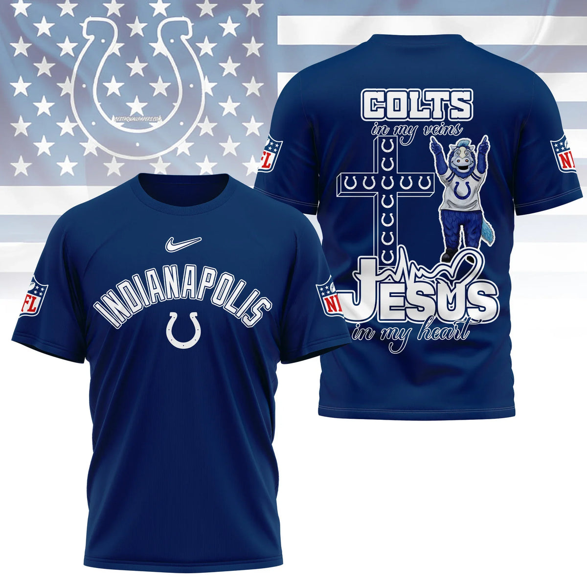 [SPECIAL OFFER] NEW CUSTOMIZED NFL17 IDC INDIANAPOLIS COLTS T-SHIRT | MULTIPLE COLORS AVAILABLE