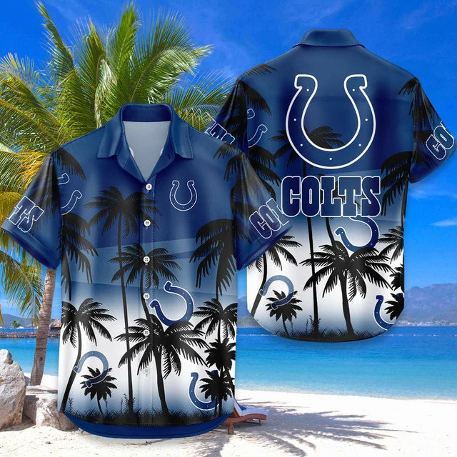 [SPECIAL OFFER] NEW CUSTOMIZED NFL17 IDC INDIANAPOLIS COLTS UNISEX HAWAIIAN SHIRT & SHORTS SET