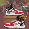 [SPECIAL OFFER] NEW CUSTOMIZED NFL01 KCC KANSAS CITY CHIEFS AIR JORDAN 1
