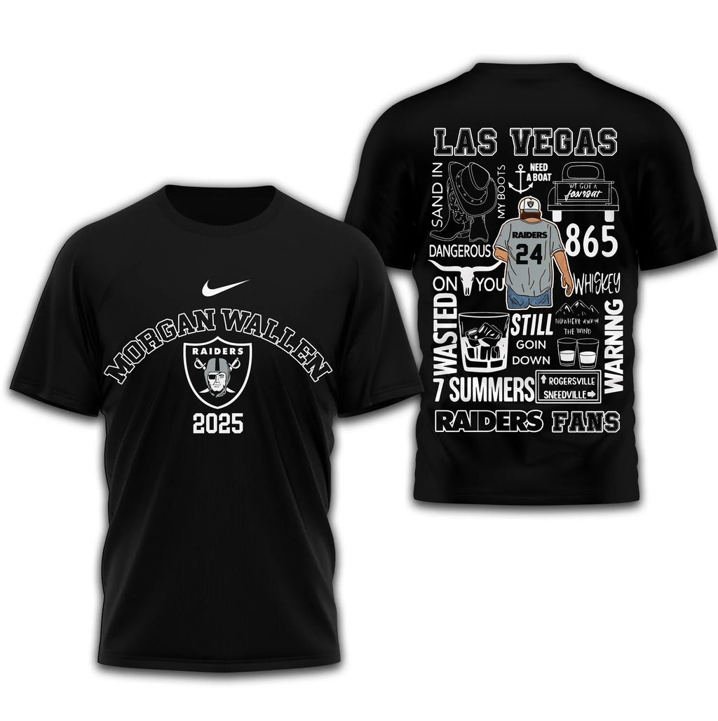 [SPECIAL OFFER] NEW CUSTOMIZED NFL07 LVR LAS VEGAS RAIDERS T-SHIRT | MULTIPLE COLORS AVAILABLE