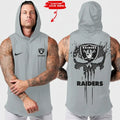 [SPECIAL OFFER] NEW CUSTOMIZED NFL07 LVR LAS VEGAS RAIDERS HOODED TANK TOP