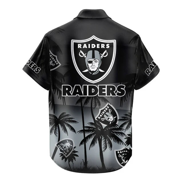 [SPECIAL OFFER] NEW CUSTOMIZED NFL07 LVR LAS VEGAS RAIDERS UNISEX HAWAIIAN SHIRT & SHORTS SET