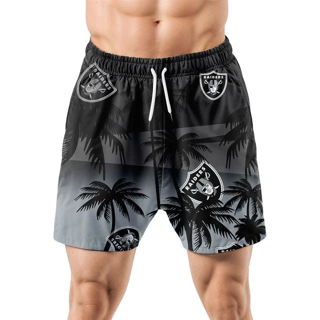 [SPECIAL OFFER] NEW CUSTOMIZED NFL07 LVR LAS VEGAS RAIDERS UNISEX HAWAIIAN SHIRT & SHORTS SET