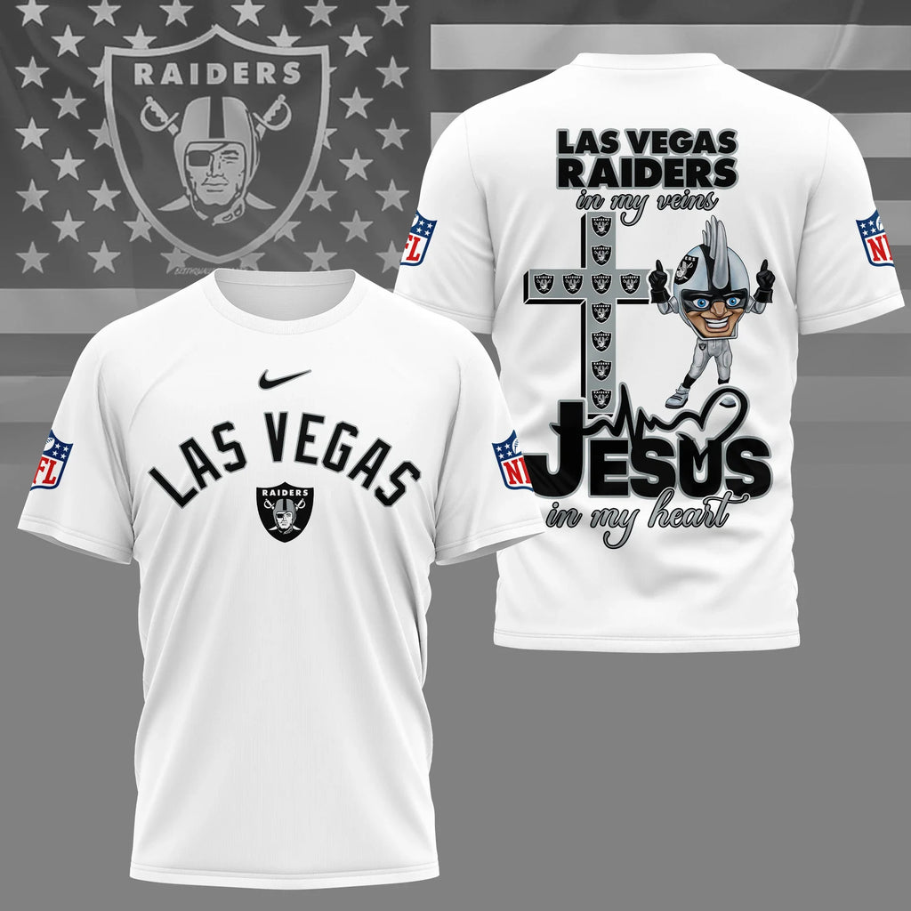 [SPECIAL OFFER] NEW CUSTOMIZED NFL07 LVR LAS VEGAS RAIDERS T-SHIRT | MULTIPLE COLORS AVAILABLE