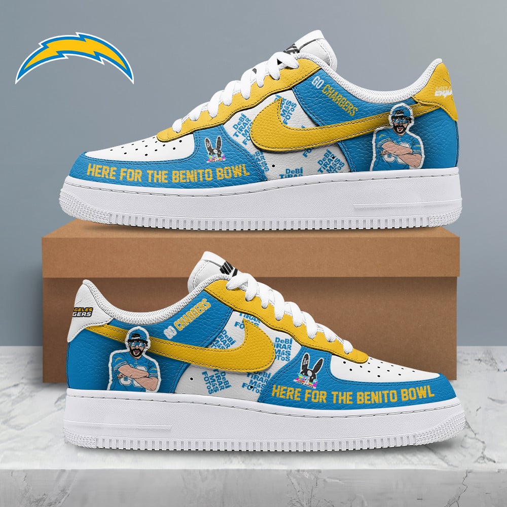 [SPECIAL OFFER] NEW CUSTOMIZED NFL09 LAC LOS ANGELES CHARGERS SUPER BOWL HALFTIME SHOW AF1 SHOES