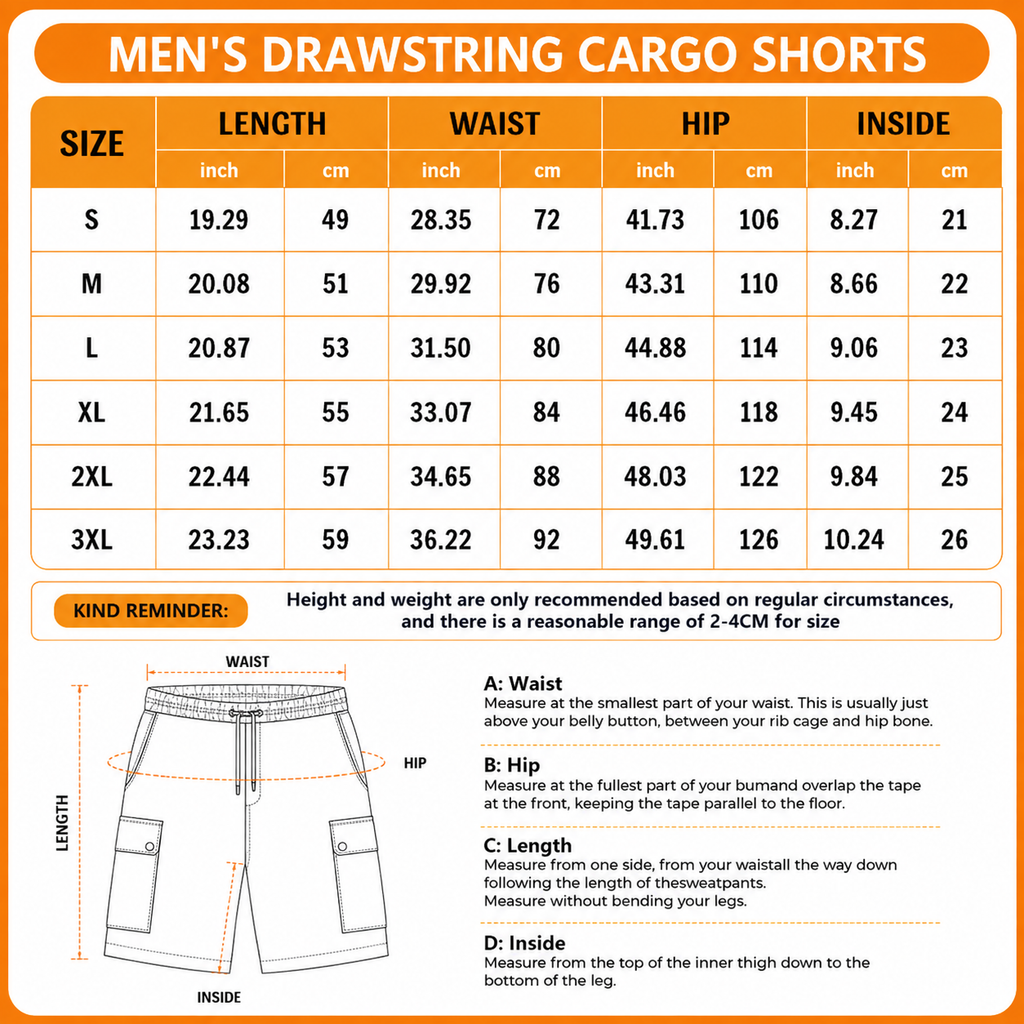 [SPECIAL OFFER] NEW CUSTOMIZED NFL16 CCB CINCINNATI BENGALS MEN'S DRAWSTRING CARGO SHORTS
