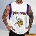 [SPECIAL OFFER] NEW CUSTOMIZED NFL05 MVK MINNESOTA VIKINGS TANKTOP & GYM SHIRT