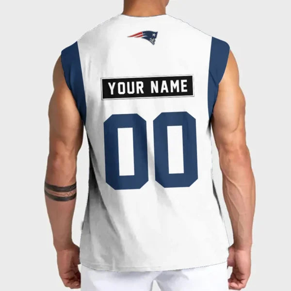 [SPECIAL OFFER] NEW CUSTOMIZED NFL27 NEP NEW ENGLAND PATRIOTS TANKTOP & GYM SHIRT