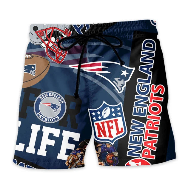 [SPECIAL OFFER] NEW CUSTOMIZED NFL27 NEP NEW ENGLAND PATRIOTS UNISEX HAWAIIAN SHIRT & SHORTS SET