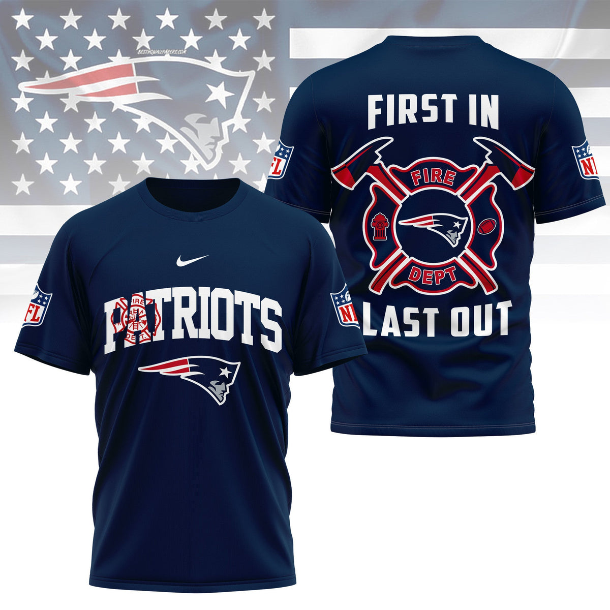 [SPECIAL OFFER] NEW CUSTOMIZED NFL27 NEP NEW ENGLAND PATRIOTS T-SHIRT | MULTIPLE COLORS AVAILABLE