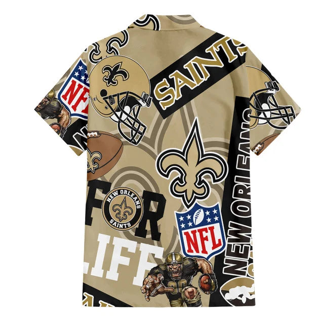 [SPECIAL OFFER] NEW CUSTOMIZED NFL24 NOS NEW ORLEANS SAINTS UNISEX HAWAIIAN SHIRT & SHORTS SET