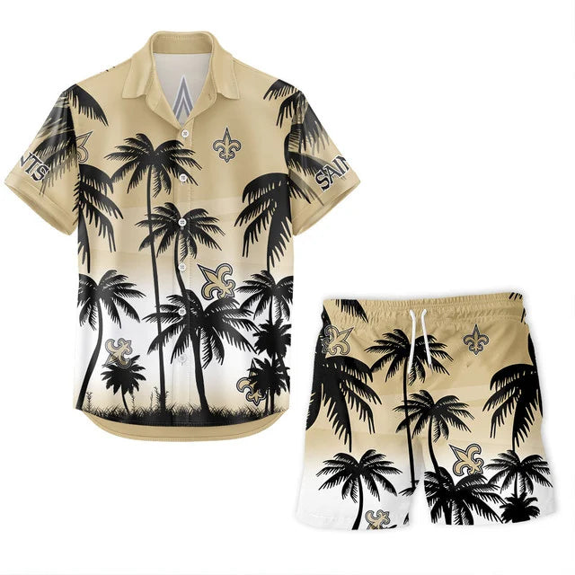 [SPECIAL OFFER] NEW CUSTOMIZED NFL24 NOS NEW ORLEANS SAINTS UNISEX HAWAIIAN SHIRT & SHORTS SET
