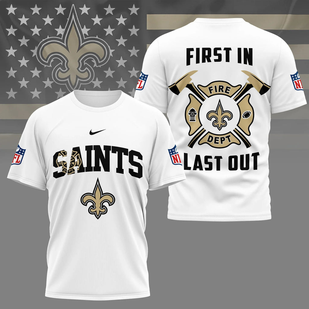 [SPECIAL OFFER] NEW CUSTOMIZED NFL24 NOS NEW ORLEANS SAINTS T-SHIRT | MULTIPLE COLORS AVAILABLE