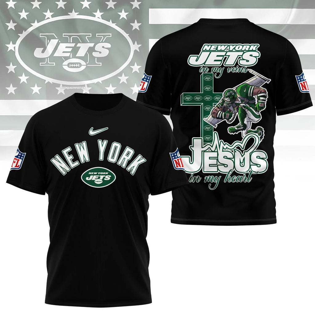 [SPECIAL OFFER] NEW CUSTOMIZED NFL25 NYJ NEW YORK JETS T-SHIRT | MULTIPLE COLORS AVAILABLE