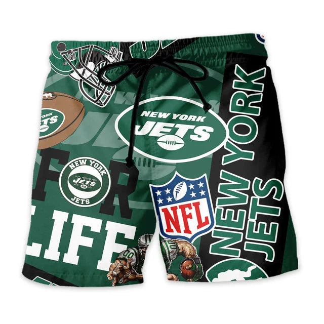 [SPECIAL OFFER] NEW CUSTOMIZED NFL25 NYJ NEW YORK JETS UNISEX HAWAIIAN SHIRT & SHORTS SET