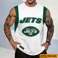 [SPECIAL OFFER] NEW CUSTOMIZED NFL25 NYJ NEW YORK JETS TANKTOP & GYM SHIRT