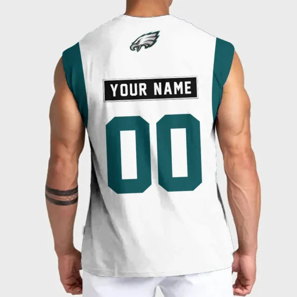 [SPECIAL OFFER] NEW CUSTOMIZED NFL02 PPE PHILADELPHIA EAGLES TANKTOP & GYM SHIRT