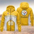 [SPECIAL OFFER] NEW CUSTOMIZED NFL14 PSB PITTSBURGH STEELERS WINDBREAKER JACKET