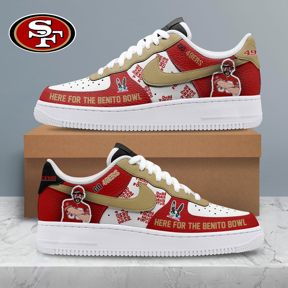 [SPECIAL OFFER] NEW CUSTOMIZED NFL11 SF49 SAN FRANCISCO 49ERS SUPER BOWL HALFTIME SHOW AF1 SHOES