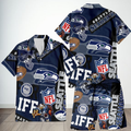 [SPECIAL OFFER] NEW CUSTOMIZED NFL06 SSH SEATTLE SEAHAWKS UNISEX HAWAIIAN SHIRT & SHORTS SET