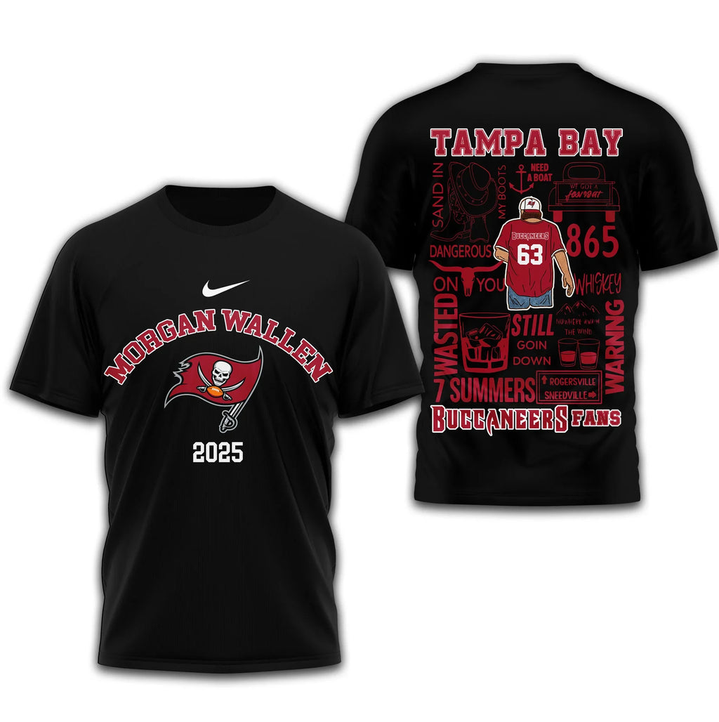 [SPECIAL OFFER] NEW CUSTOMIZED NFL10 TBB TAMPA BAY BUCCANEERS T-SHIRT | MULTIPLE COLORS AVAILABLE
