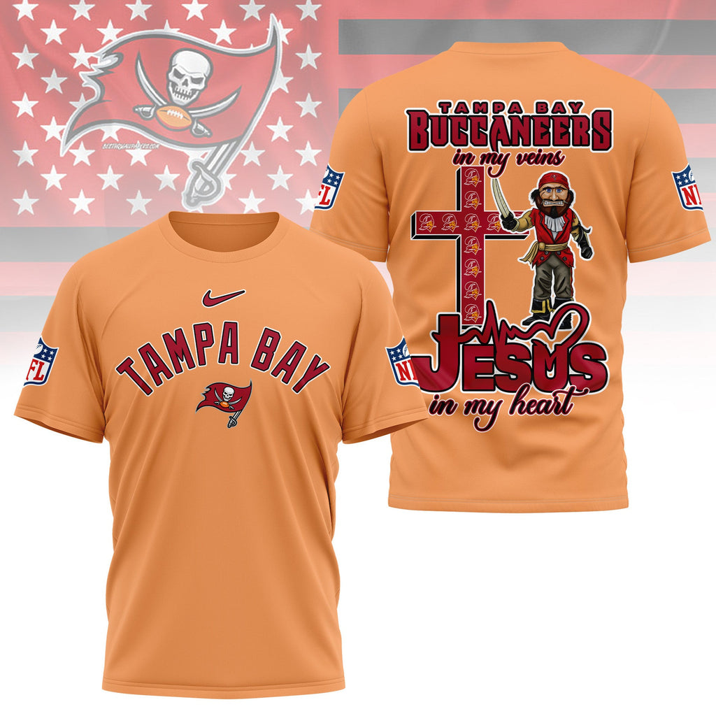 [SPECIAL OFFER] NEW CUSTOMIZED NFL10 TBB TAMPA BAY BUCCANEERS T-SHIRT | MULTIPLE COLORS AVAILABLE