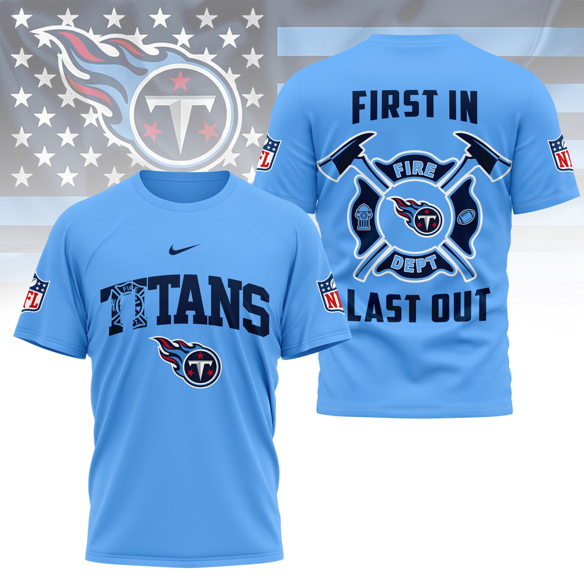 [SPECIAL OFFER] NEW CUSTOMIZED NFL31 TST TENNESSEE TITANS T-SHIRT | MULTIPLE COLORS AVAILABLE