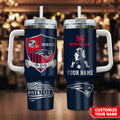 [SPECIAL OFFER] NEW CUSTOMIZED NFL27 NEP NEW ENGLAND PATRIOTS 40 OZ TUMBLER