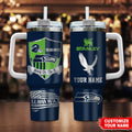 [SPECIAL OFFER] NEW CUSTOMIZED NFL06 SSH SEATTLE SEAHAWKS 40 OZ TUMBLER
